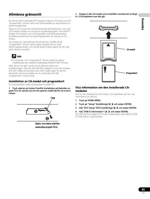 Pioneer PDP-LX5090 - User manual - danois, norv&eacute;gien, su&eacute;dois