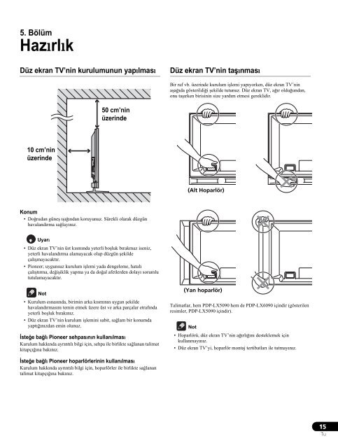 Pioneer PDP-LX5090 - User manual - turc