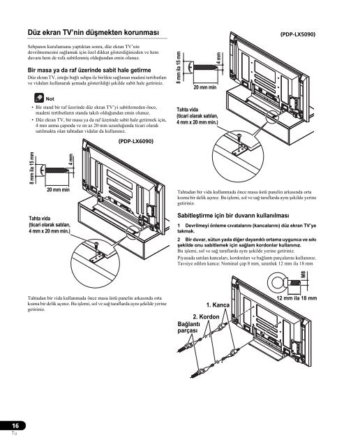 Pioneer PDP-LX5090 - User manual - turc