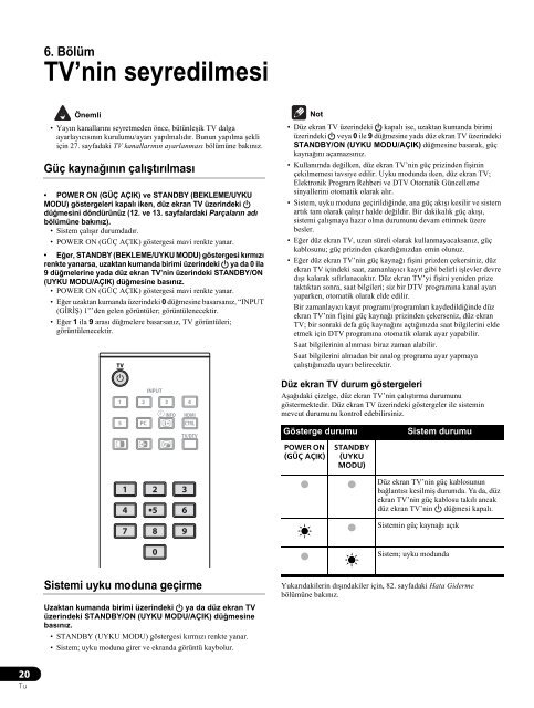 Pioneer PDP-LX5090 - User manual - turc