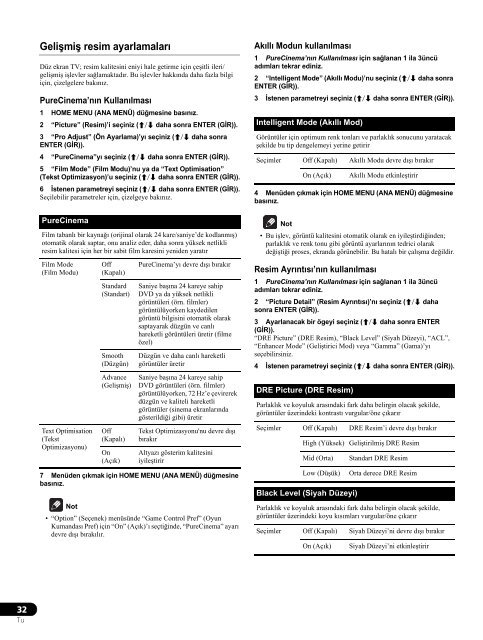 Pioneer PDP-LX5090 - User manual - turc