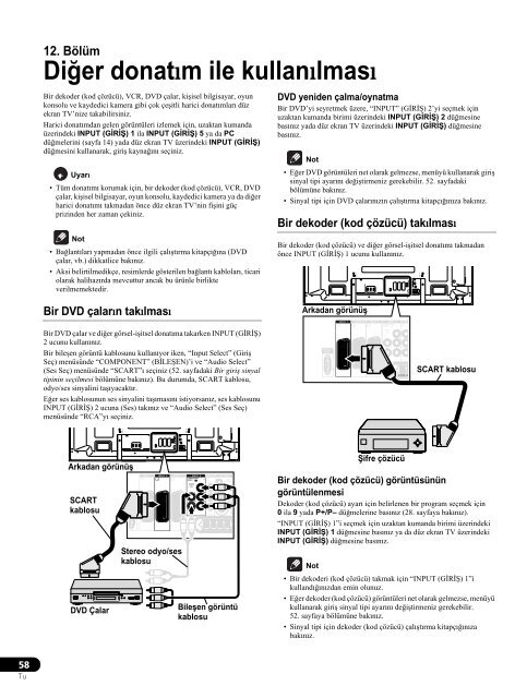 Pioneer PDP-LX5090 - User manual - turc