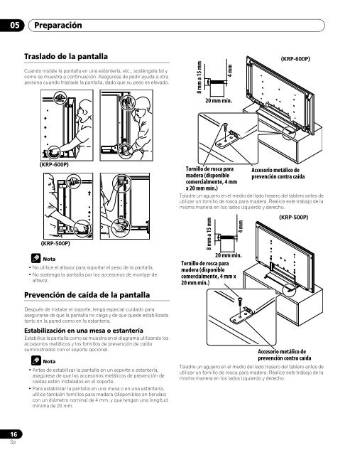 Pioneer KRP-500A - User manual - espagnol, italien, n&eacute;erlandais, russe