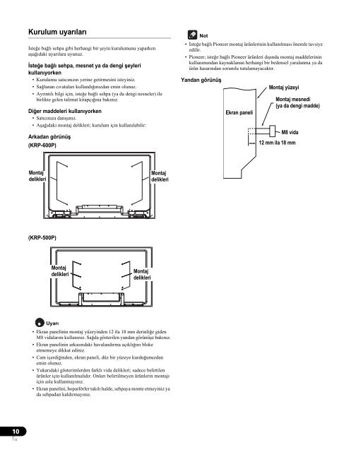 Pioneer KRP-500AW - User manual - turc