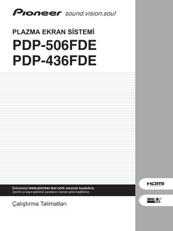 Pioneer PDP-506FDE - User manual - turc