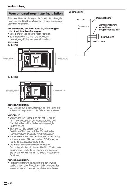 Pioneer KRL-32V - User manual - allemand, anglais, espagnol, fran&ccedil;ais, italien, n&eacute;erlandais, russe