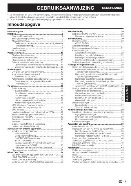 Pioneer KRL-32V - User manual - allemand, anglais, espagnol, fran&ccedil;ais, italien, n&eacute;erlandais, russe