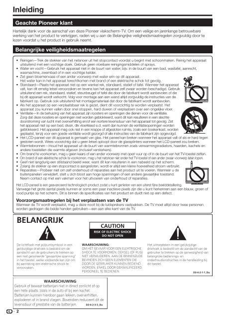 Pioneer KRL-32V - User manual - allemand, anglais, espagnol, fran&ccedil;ais, italien, n&eacute;erlandais, russe