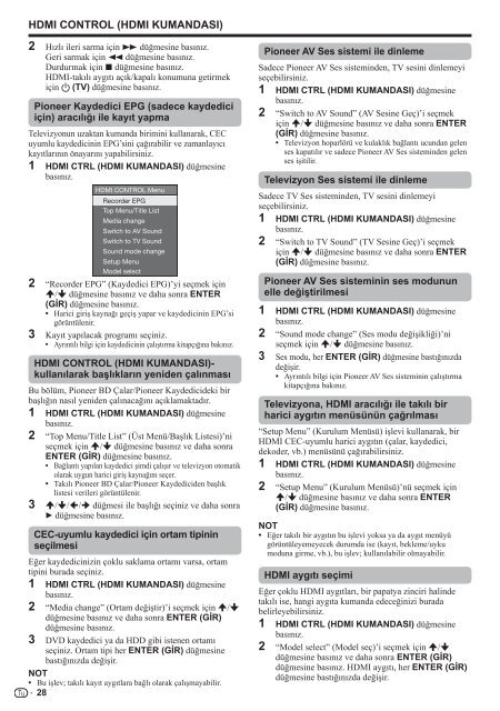 Pioneer KRL-32V - User manual - turc