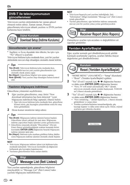 Pioneer KRL-37V - User manual - turc