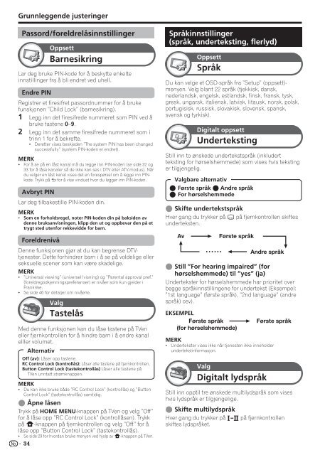 Pioneer KRL-37V - User manual - danois, finnois, norv&eacute;gien, su&eacute;dois