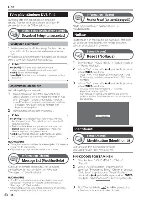 Pioneer KRL-37V - User manual - danois, finnois, norv&eacute;gien, su&eacute;dois