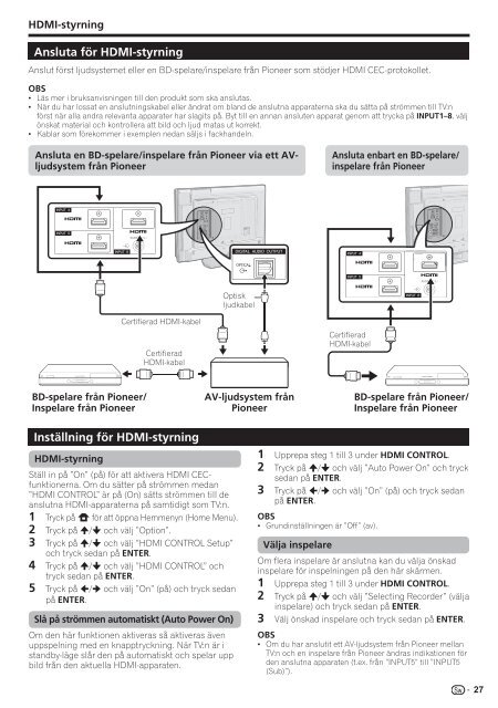 Pioneer KRL-37V - User manual - danois, finnois, norv&eacute;gien, su&eacute;dois