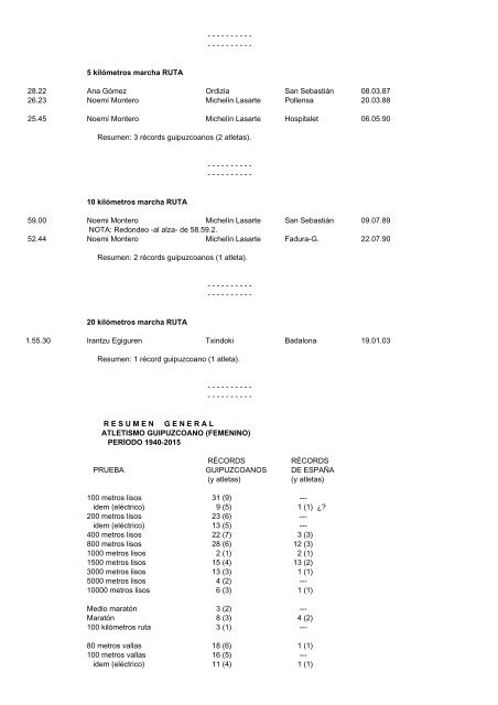 ATLETISMO GUIPUZCOANO