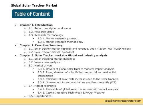 Global Solar Tracker Market