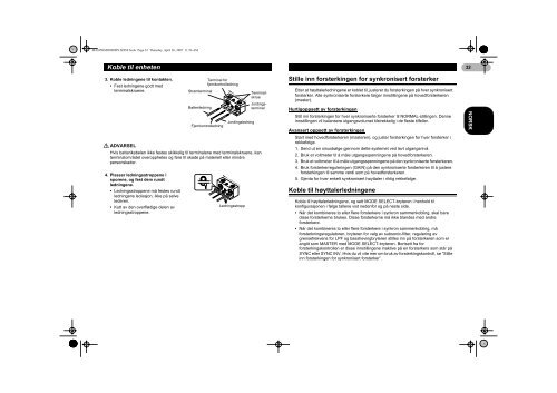Pioneer PRS-D2000SPL - User manual - danois, finnois, norv&eacute;gien, su&eacute;dois