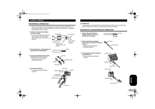 Pioneer GM-D515 - User manual - finnois