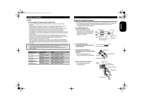 Pioneer GM-6000F - User manual - danois, norv&eacute;gien, su&eacute;dois