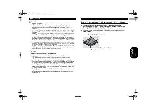 Pioneer GM-6000F - User manual - danois, norv&eacute;gien, su&eacute;dois