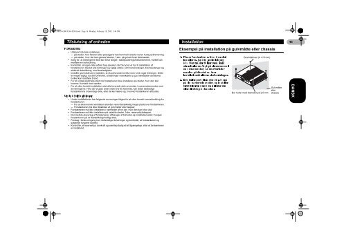 Pioneer GM-X364 - User manual - danois, norv&eacute;gien, su&eacute;dois