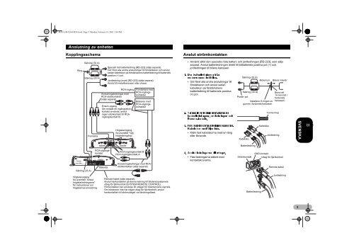 Pioneer GM-X364 - User manual - danois, norv&eacute;gien, su&eacute;dois