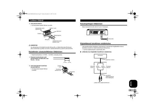 Pioneer GM-D7400M - User manual - danois, finnois, norv&eacute;gien, su&eacute;dois