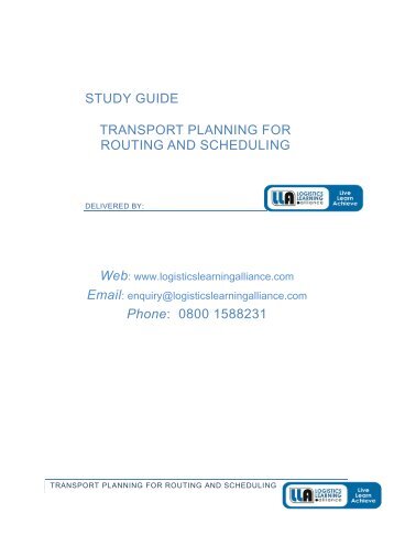 Intermediate Transport Planning for Routing and Scheduling