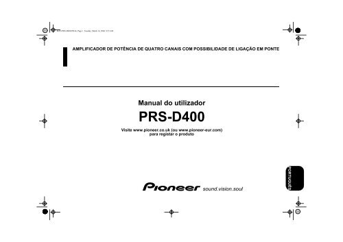 Pioneer PRS-D400 - User manual - portugais