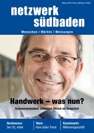 Netzwerk Südbaden - Januar 2016