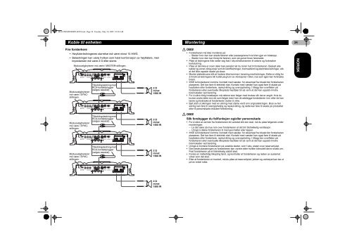 Pioneer PRS-D5000SPL - User manual - danois, norv&eacute;gien, su&eacute;dois