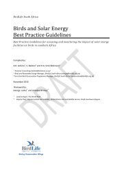 Birds and Solar Energy Best Practice Guidelines