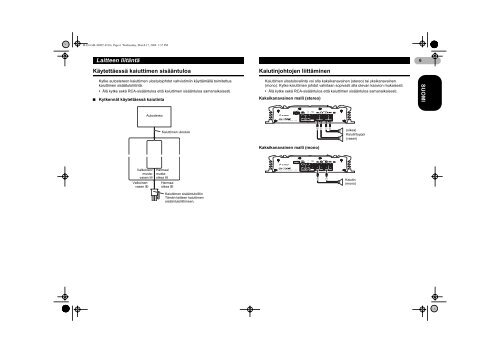 Pioneer GM-3000T - User manual - finnois