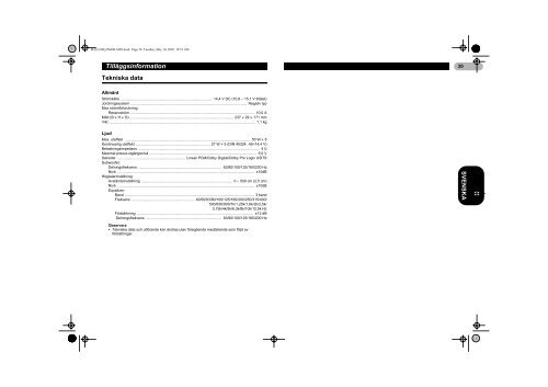 Pioneer DEQ-P6600 - User manual - danois, norv&eacute;gien, su&eacute;dois