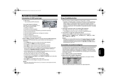 Pioneer DEQ-P6600 - User manual - danois, norv&eacute;gien, su&eacute;dois