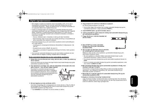 Pioneer DEQ-P6600 - User manual - danois, norv&eacute;gien, su&eacute;dois