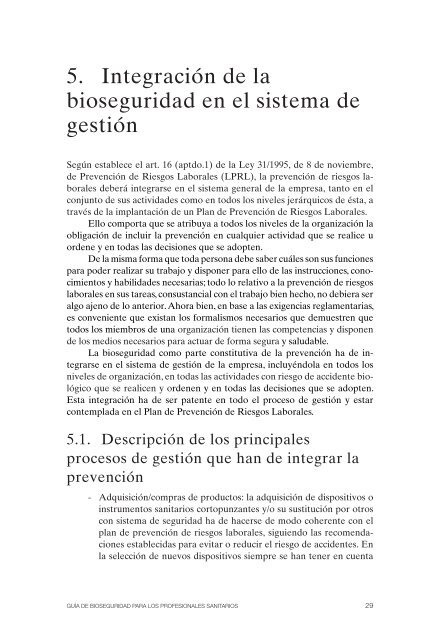 Guía de Bioseguridad para los profesionales sanitarios