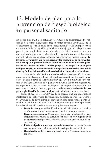 Guía de Bioseguridad para los profesionales sanitarios