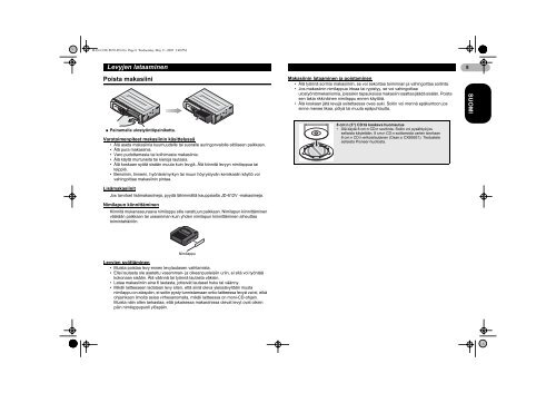 Pioneer CDX-P670 - User manual - finnois