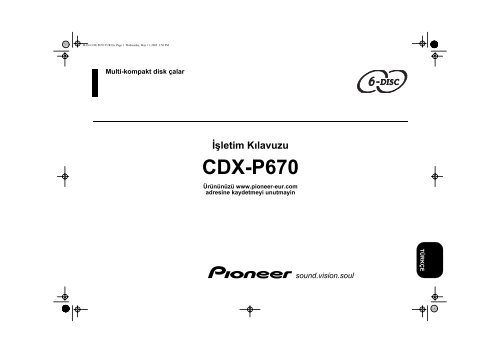 Pioneer CDX-P670 - User manual - turc