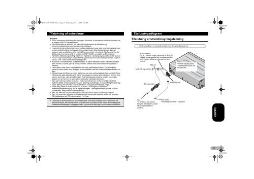 Pioneer CDX-P670 - User manual - danois, norv&eacute;gien, su&eacute;dois