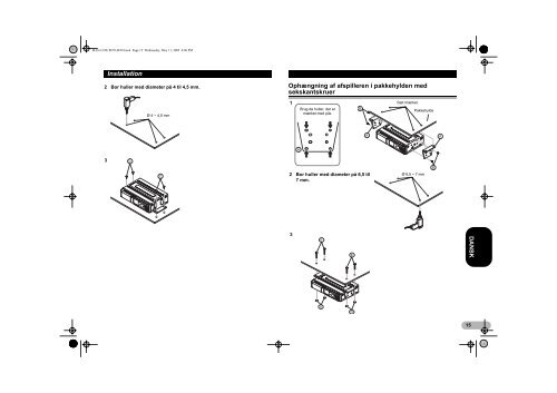 Pioneer CDX-P670 - User manual - danois, norv&eacute;gien, su&eacute;dois