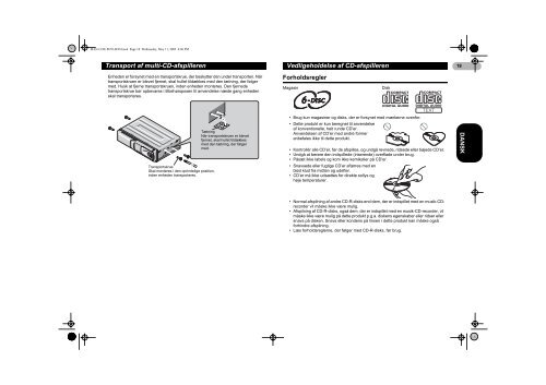 Pioneer CDX-P670 - User manual - danois, norv&eacute;gien, su&eacute;dois