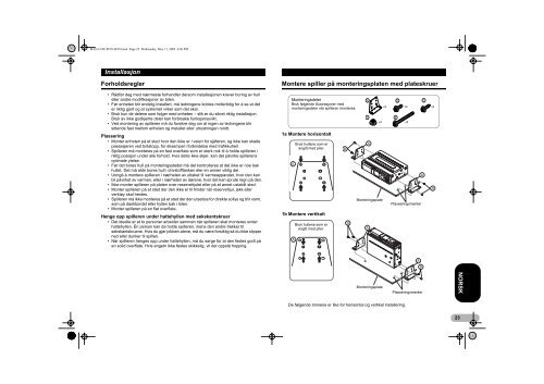 Pioneer CDX-P670 - User manual - danois, norv&eacute;gien, su&eacute;dois