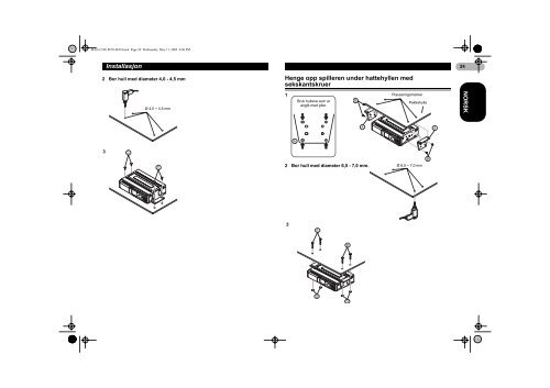 Pioneer CDX-P670 - User manual - danois, norv&eacute;gien, su&eacute;dois