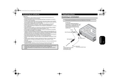 Pioneer CDX-P670 - User manual - danois, norv&eacute;gien, su&eacute;dois