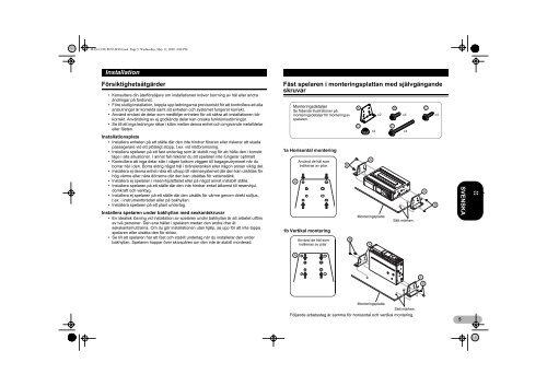 Pioneer CDX-P670 - User manual - danois, norv&eacute;gien, su&eacute;dois