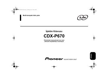 Pioneer CDX-P670 - User manual - turc