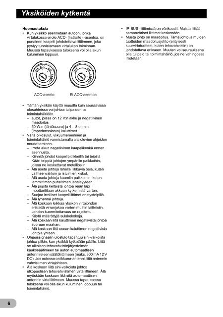 Kytkennät DC