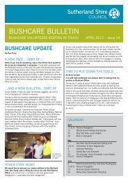 BUSHCARE BULLETIN - Sutherland Shire Council