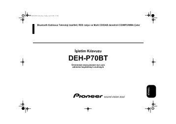 Pioneer DEH-P70BT - User manual - turc